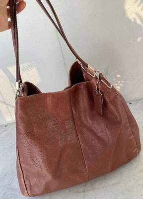 VTG COACH Brown Pebble Leather Madison Pheobe Hobo Shoulder Bag - Image 1 of 4