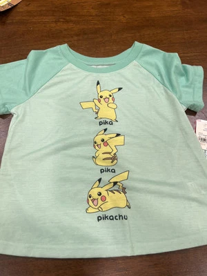 Camisa para dormir pequeña Pokemon Pikachu para niñas 6/6x nueva con etiquetas Foto 1 de 2