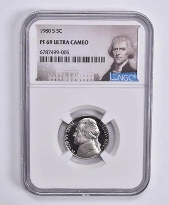 PF69 UCam 1980-S Jefferson Nickel NGC Special Lbl *5719 - Image 1 of 4