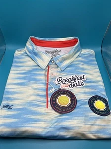 RSVLTS Breakfast Balls Sandwich Club Retro Style Golf Polo Size XXL NWT - Picture 1 of 1
