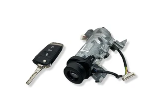 VW Golf MK7 13-19 Steering Column Ignition Lock Barrel with Key 1K0905851 OEM - Picture 1 of 11