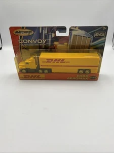 2005 Mattel Matchbox Convoy DHL Ford Aeromax CY-115 Semi Tractor Trailer New - Picture 1 of 6