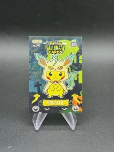 Pokemon Poncho Pikachu Leafeon Holo Sammlungen Halloween Karte 97 Peru US-Verkäufer - Bild 1 von 2