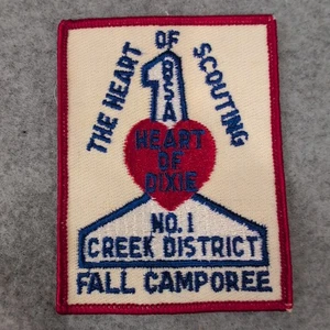 The Heart of Scouting Heart of Dixie Fall Camporee Patch BSA Nr. 1 Creek District - Bild 1 von 4