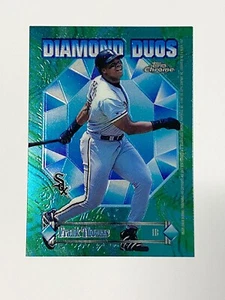 1997 Topps Chrome Baseball Diamond Duos #DD10 Frank Thomas Albert Belle  - Picture 1 of 2