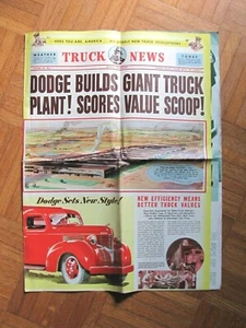 Dodge Trucks 1939 publicidad en periódicos Vol 39 # 1 nuevo desarrollo - Imagen 1 de 7