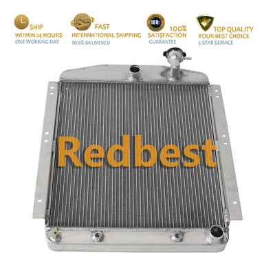 Radiador de aluminio de 3 filas para camioneta Chevy GMC 3100 3600 3700 3800 3,8 L l6 1948-1954 Foto 1 de 4
