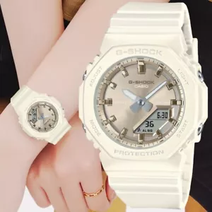 Casio G-Shock GMA-P2100ST-7A Matt White Analog Digital Minimalist Ladies Watch - Picture 1 of 5