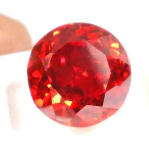 Piedra preciosa suelta corte certificado GIE AA+ circón rojo camboyano natural 42,75 quilates 1040 - Imagen 1 de 10