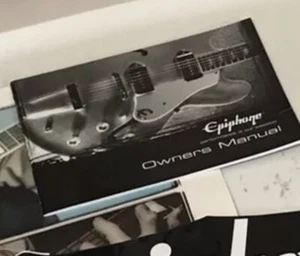 Epiphone Owners Manual Case Candy Elitist Lennon Standard Coupe - Picture 1 of 1