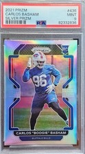 Carlos Boogie Basham Buffalo Bills 2021 Prizm Silver Rookie Card #436 PSA Mint 9
