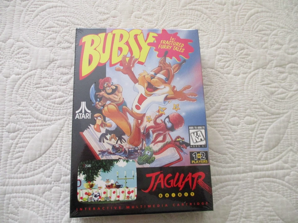 Atari Jaguar BUBSY IN: FRACTURED FURRY TALES - New/Factory Sealed - Very Clean - Image 1 of 4