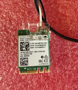 Intel AX210NGW DELL Wireless Card Wi-Fi 6 6E Bluetooth 5.2 802.11AX - Afbeelding 1 van 3