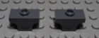 Lego Stein abgerundet 1x2 new Dunkelgrau 2 St&#252;ck                        (2198 #)