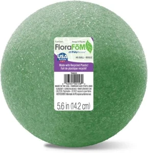 FloraCraft Green Styrofoam Ball, 6 Design It - Picture 1 of 1