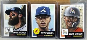 2018 TOPPS LIVING SET WEEK 11 #31 CHARLIE BLACKMON #32 OZZIE ALBIES #33 BRINSON