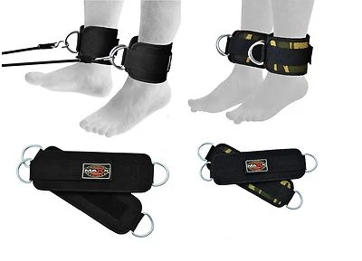 MAXX PRO BOXING GEAR Gym Ankle Straps by Maxx Gym Cuffs Kickback Straps, Glute Leg Extensions Neu