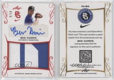 2017 Leaf Perfect Game National Showcase Red /10 Ben Harris #PA-BH1 Patch Auto