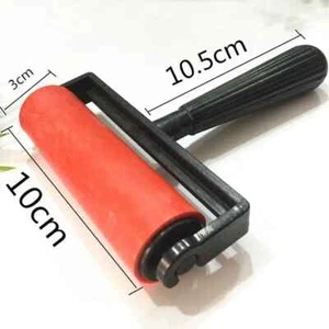 10cm Printmaking Rubber Roller Soft Brayer Craft Projects Ink and Stamping Tools - Picture 1 of 6
