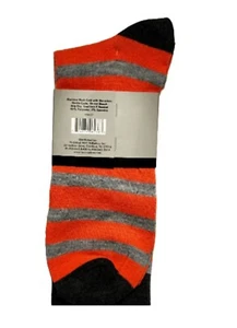 MEN STRIPE COTTON & POLYESTER SZ 10-13 SOCK - Picture 1 of 2