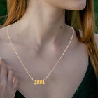 Women Necklace Pendant Vintage Stainless Steel Chains Miss Woman Clavicle
