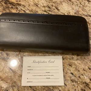 NEW vintage Baronet Black wallet With Identification Insert - Picture 1 of 4