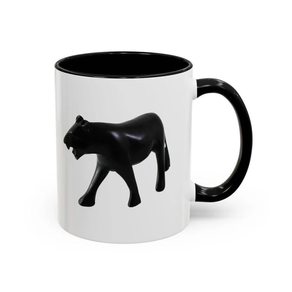 Stylish Accent Coffee Mug with Black Panther Design, Animal Lover Gift - image 1 of 1