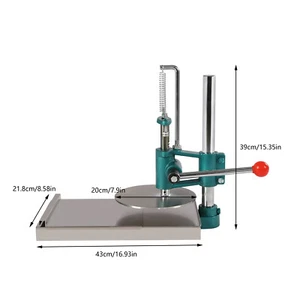 Manual Pastry Press Machine 7.9" Pizza dough Pastry Bread Press Stainless Steel - Picture 1 of 17