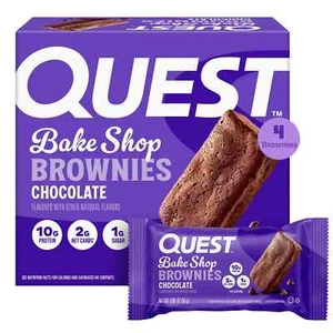 Quest Bake Shop Brownies, Chocolate Flavor, 10g Protein, 4 Count - Picture 1 of 7