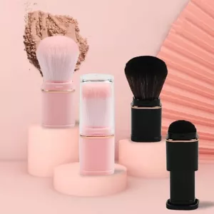 Fondotinta spazzola retrattile polvere spazzola trucco da viaggio strumento moda portatile - Foto 1 di 15