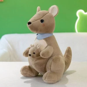 Kangaroo Doll Cute Mother Child Plush Toy Doll Pillow Cloth Doll Birthday 15in - Picture 1 of 10