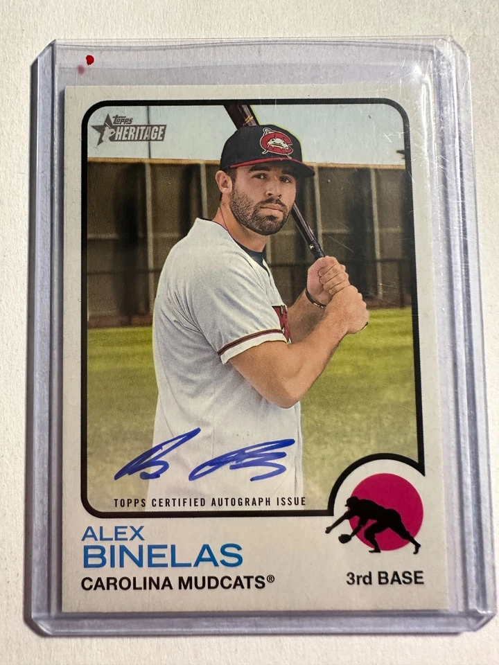 K103,078 - 2022 Topps Heritage Minors Real One Autographs #ROAAB Alex Binelas - Image 1 of 1