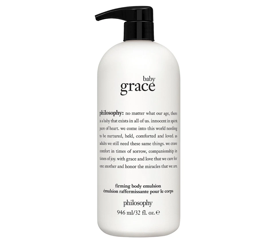 Philosophy Baby Grace Firming Body Emulsion 32 oz with Pump Holiday Edition
