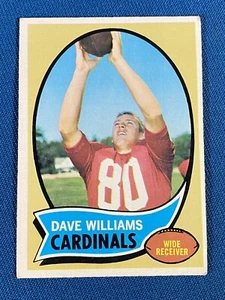 Tarjeta de fútbol americano Topps Dave Williams 1970 #208 en muy buen estado St. Louis Cardinals - Imagen 1 de 2
