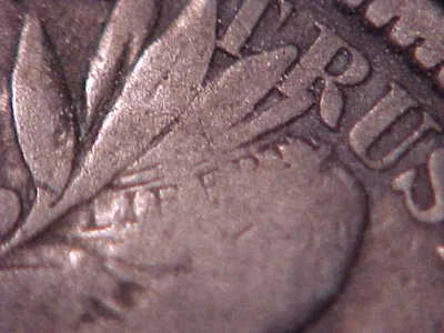 1904-S  F-VF  Barber Half Dollar  LITY and top half of BER   Tough Key Date  - Image 1 of 3