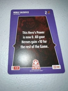 2024 Bo Jackson Battle Arena SSP Play #PL-30 Noble Sacrifice - Imagen 1 de 1