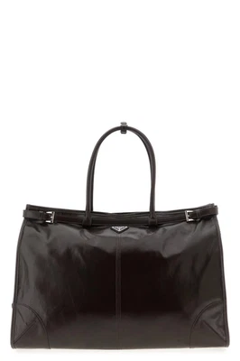PRADA Bonnie $3800 Black Leather Tote Bag New & Authentic - Image 1 of 4