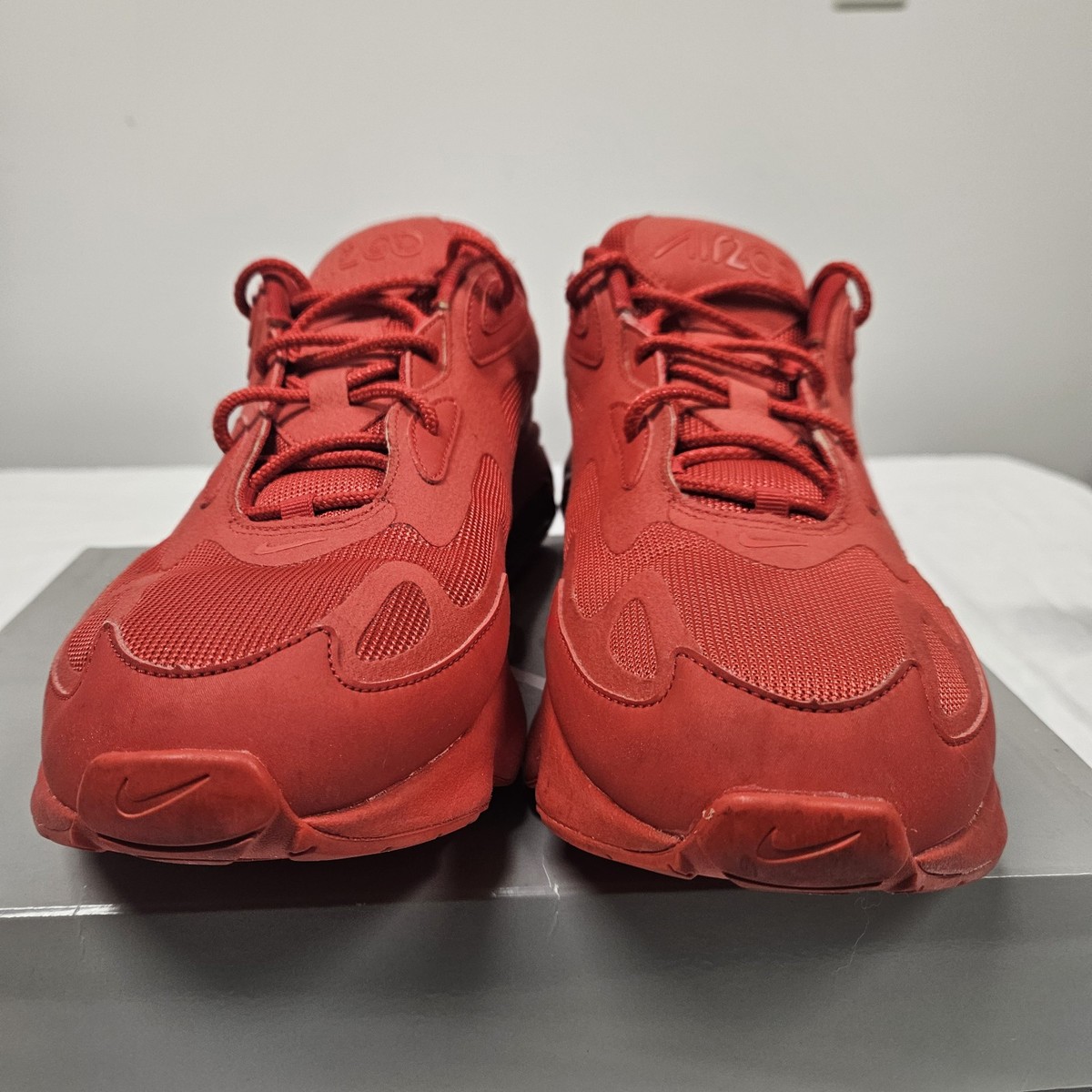 nike air max 200 trainers in triple red
