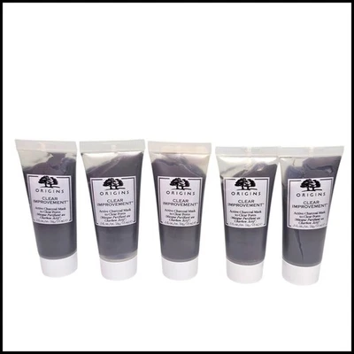 5 x Máscara de carbón activa ORIGINS Clear Improvement para limpiar los poros 0,5 fl. oz. Foto 1 de 4