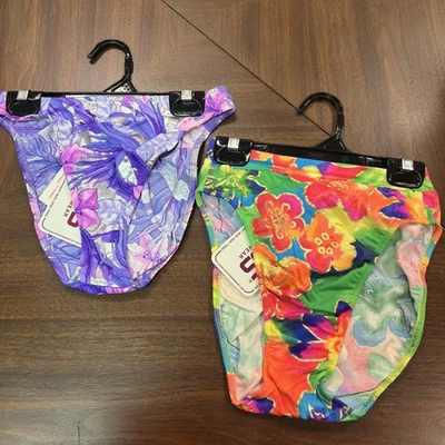 Pantalones de bikini vintage años 90 Venus pequeños descarados cobertura completa trajes de baño - Juego de 2 Foto 1 de 4