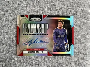 2024-24 Panini Prizm Premier League Alisson Becker Auto Silver /99 - Picture 1 of 2