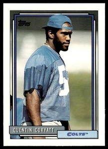 1992 Topps Quentin Coryatt Rookie Indianapolis Colts #701 - Picture 1 of 2