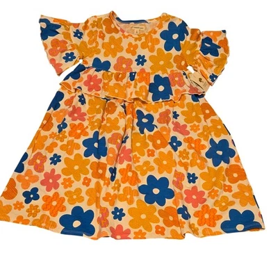 Nuevo con etiquetas Vestido Tucker + Tate Niños Niñas Talla 8 Floral Manga Volantes Colorido Foto 1 de 4