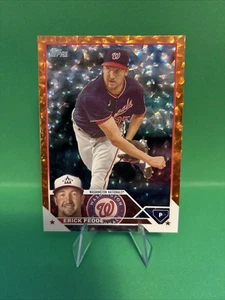 2023 Topps Series 1 - Erick Fedde #258 Orange Foil /299 - Picture 1 of 2