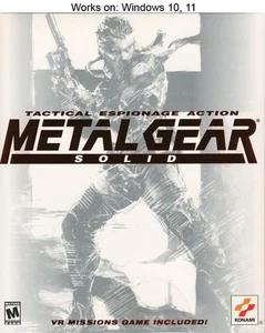 Metal Gear Solid PC Game 2000 Konami Windows 10 11 - Picture 1 of 2