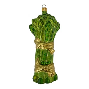 Asparagus Bundle Polish Glass Christmas Tree Ornament 5.6 Inch Decoration New - Picture 1 of 2