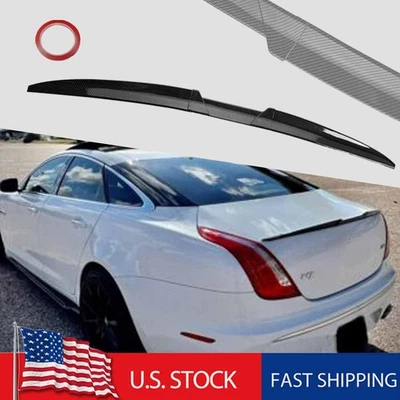 For Jaguar XE XF XJR F-Type Rear Trunk Spoiler Wing Lip Carbon Fiber Style US Foto 1 de 4