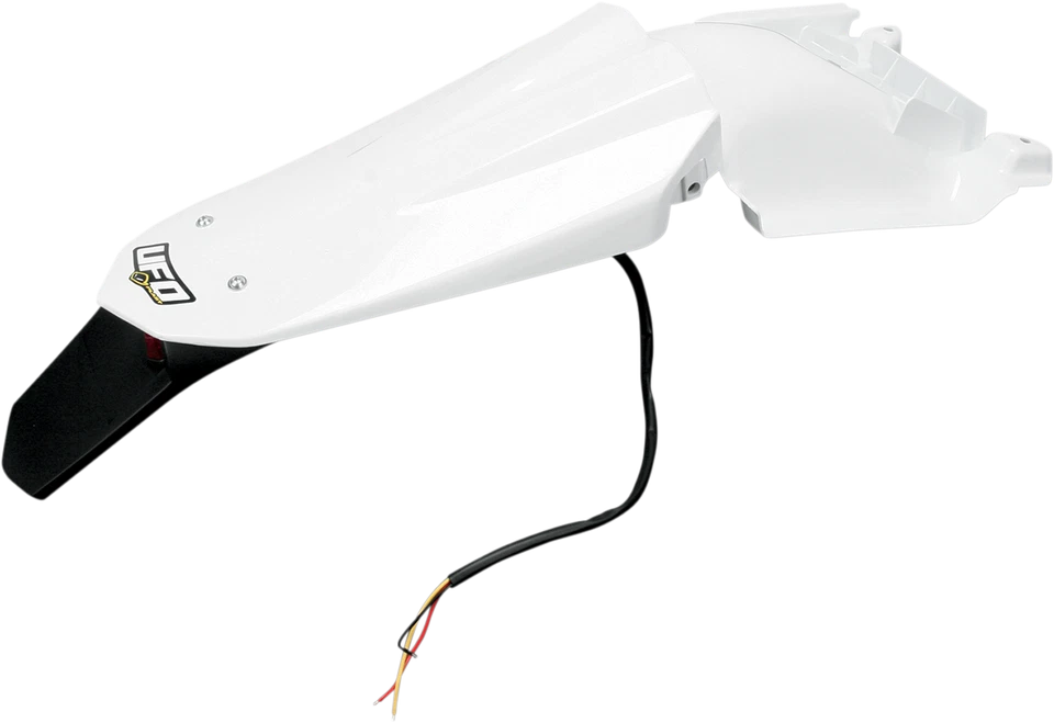 Para-lama traseiro UFO HU03333-041 Enduro - com luz - Branco - Imagem 1 de 1