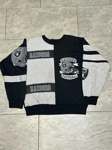 Vintage 80s Los Angeles Raiders NFL USA Sweatshirt Crewneck Medium Team Rated - Bild 1 von 12