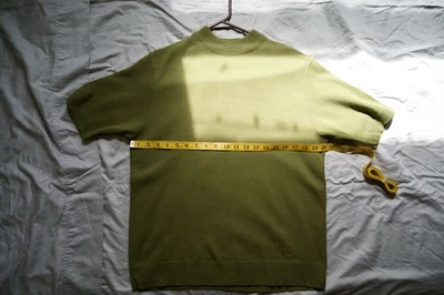 Camisa Acrílica De Colección The Ritz Shop Cuello Simulado Años 60 MOD Mediana Verde Aguacate Foto 1 de 3